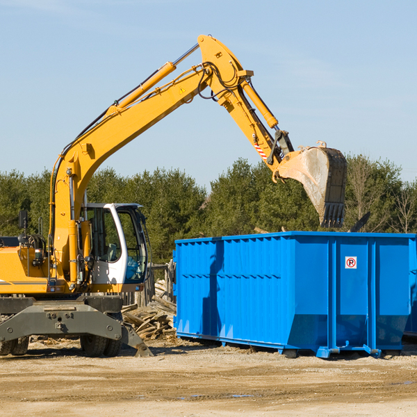 how many times can i have a residential dumpster rental emptied in New Falcon